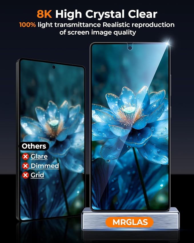 MRGLAS 2+2 Packs for Samsung Galaxy S25 Ultra Screen Protector 6.9'' - Image 6