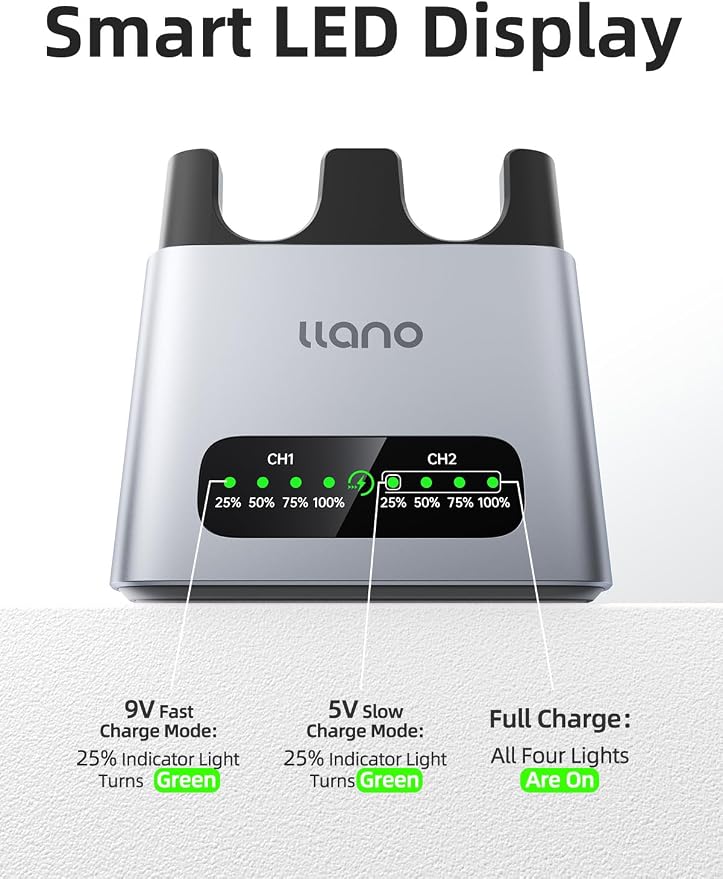 llano 20W NP-FZ100 Battery Charger: Fast Dual Slot - Image 6