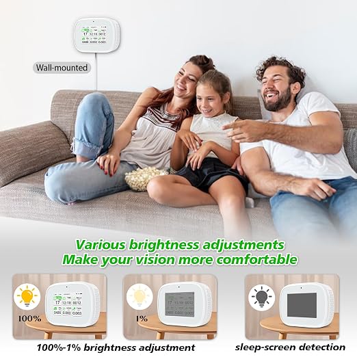 Smart Air Quality Monitor with Dual Chip and WiFi, APP Remote Control to Detect - Image 7