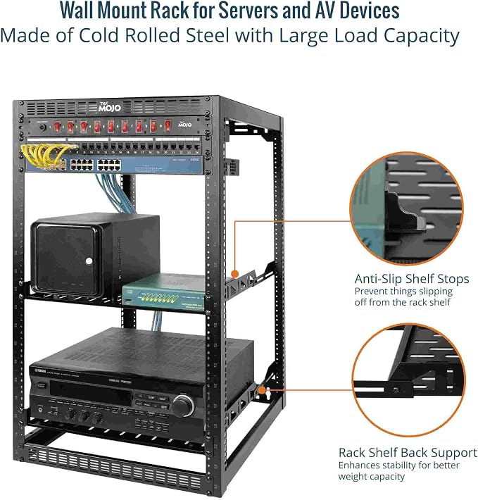 Tecmojo 20U Open Frame Network Rack - Image 3