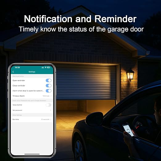 WiFi Smart Garage Door Opener, Universal WiFi Remote Controller, Door Left Open - Image 4