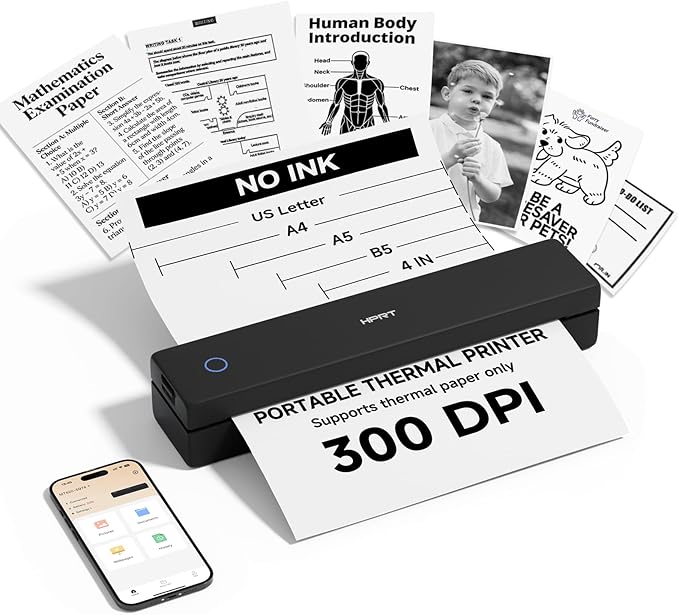 HPRT Inkless Portable Printer Wireless by HPRT
