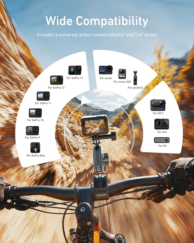 TELESIN Super Clamp Camera Mount - Image 4