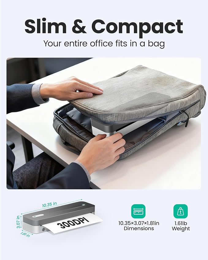 P1 Pro Portable Inkless Printer, 300 DPI Wireless Thermal Printing - Image 4