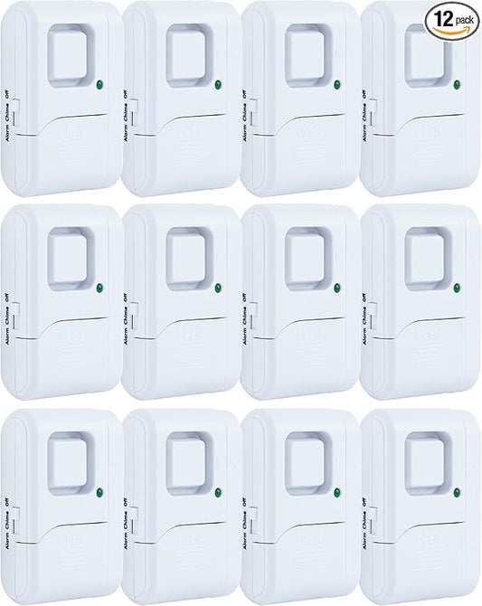 UltraPro Personal Security Window and Door Alarm, 12 Pack, DIY Protection by UltraPro