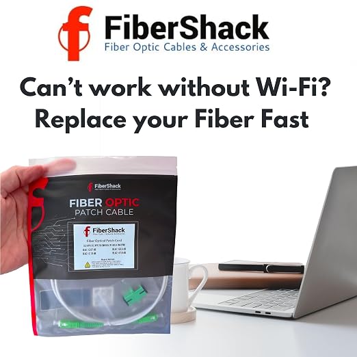 Fibershack - 3M / 10ft Fiber Optic Internet Cable & Connector - SC/APC to - Image 6