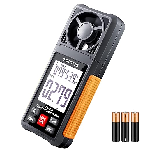 TopTes TS-301 Digital Anemometer, Wind Speed Meter by TopTesToolsforHomeSafety