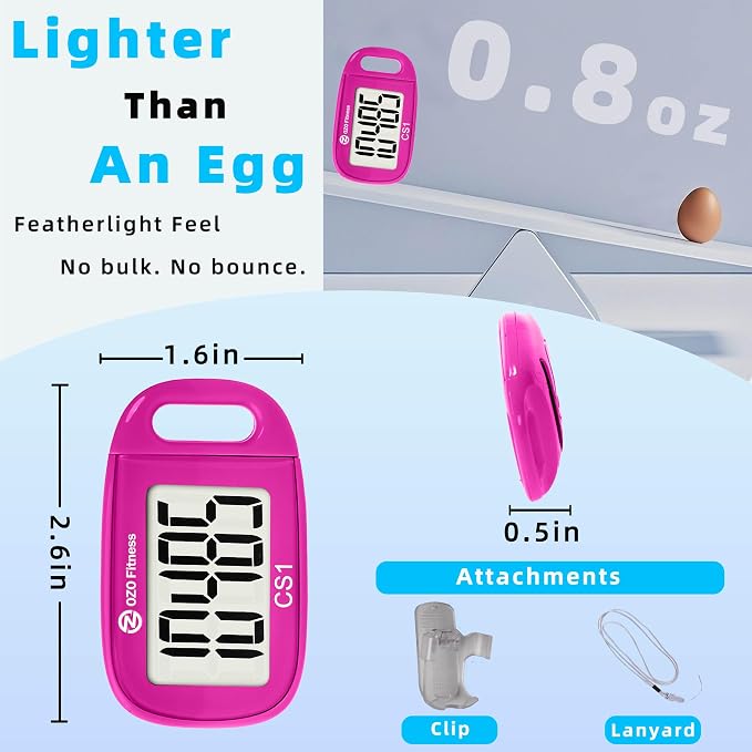 Clip-on 3D Pedometer for Walking Steps Counter - Image 3