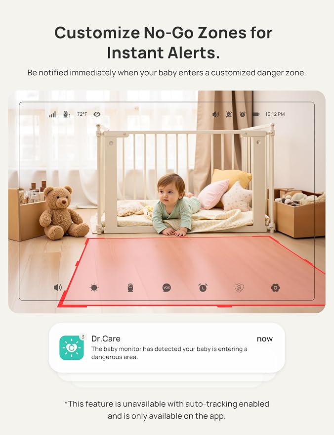 Dr.Care VistaView 5” Smart WiFi Baby Monitor - Image 9