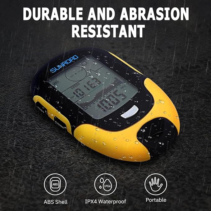 Barometer Altimeter Compass LCD Digital Thermometer Watches-Hygrometer Weather - Image 2