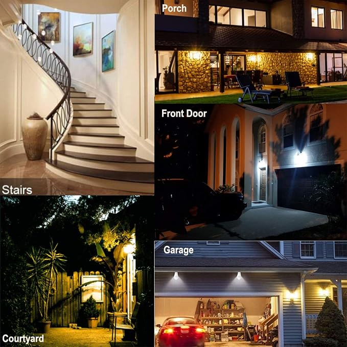 Motion Sensor Light Bulbs Outdoor 2 Packs 13W Security LED Bulb, Indoor E26 - Image 7