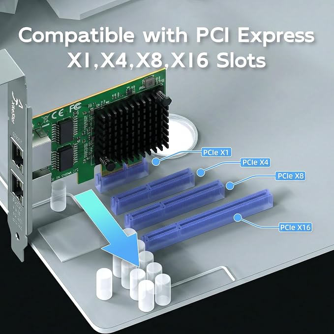 Dual PCIe X1 2.5GBase-T Network Adapter - Image 4
