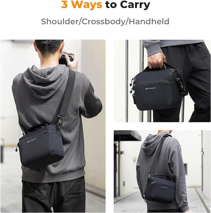 K&F CONCEPT Camera Sling Bag Small Crossbody Camera Case DSLR/SLR/Cute Compact - Image 5