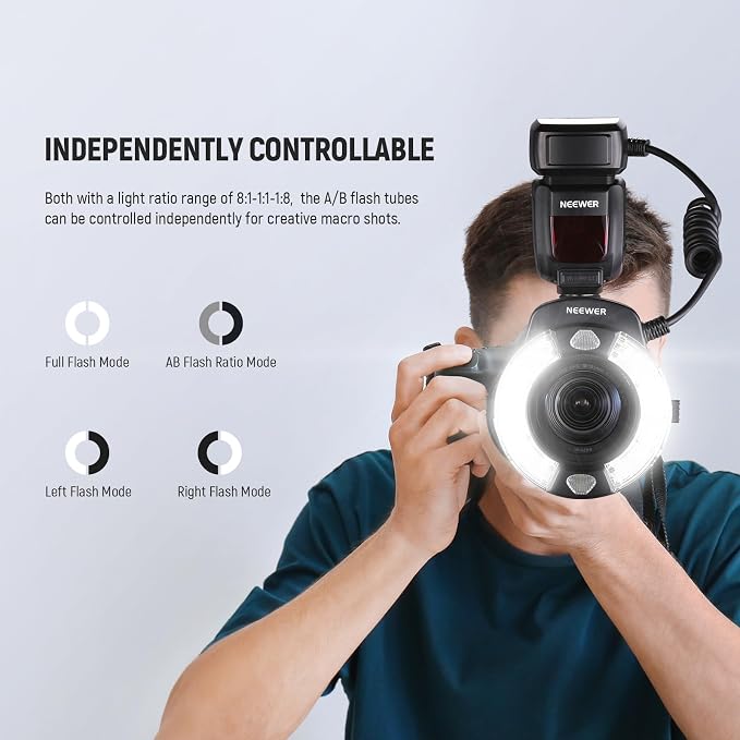 NEEWER RF1-S Marco Ring Flash Light Compatible - Image 4