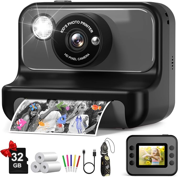 Kids Camera Instant Print, Christmas Birthday Gifts by Gofunly