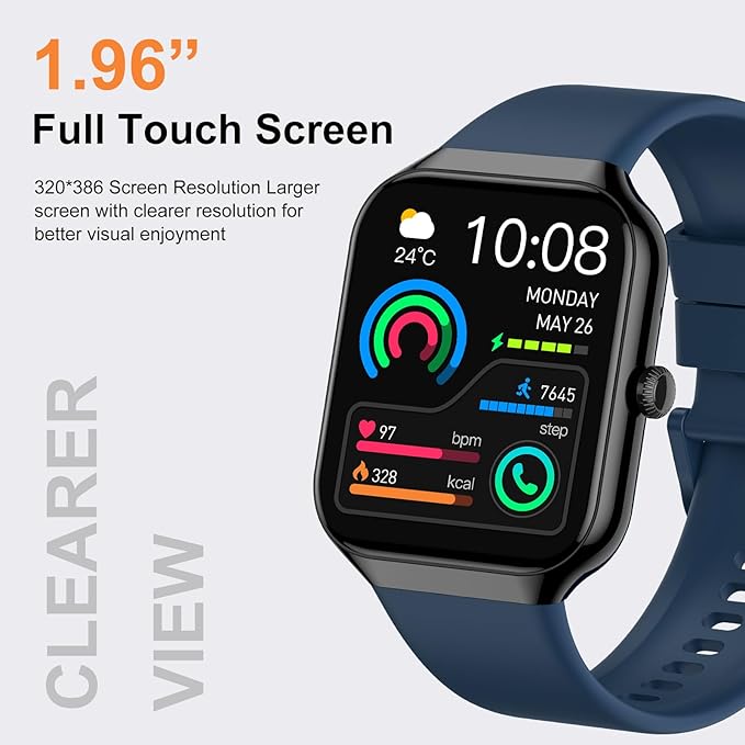 Smart Watch for Men Women, 1.96" HD Smartwatch - Image 2