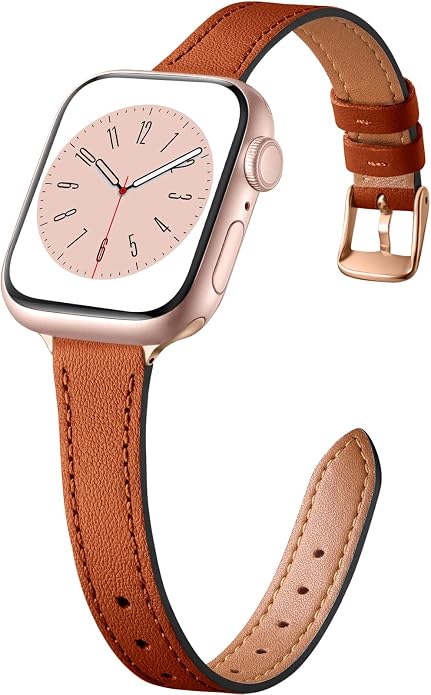 Charlam Slim Leather Band Compatible by Charlam