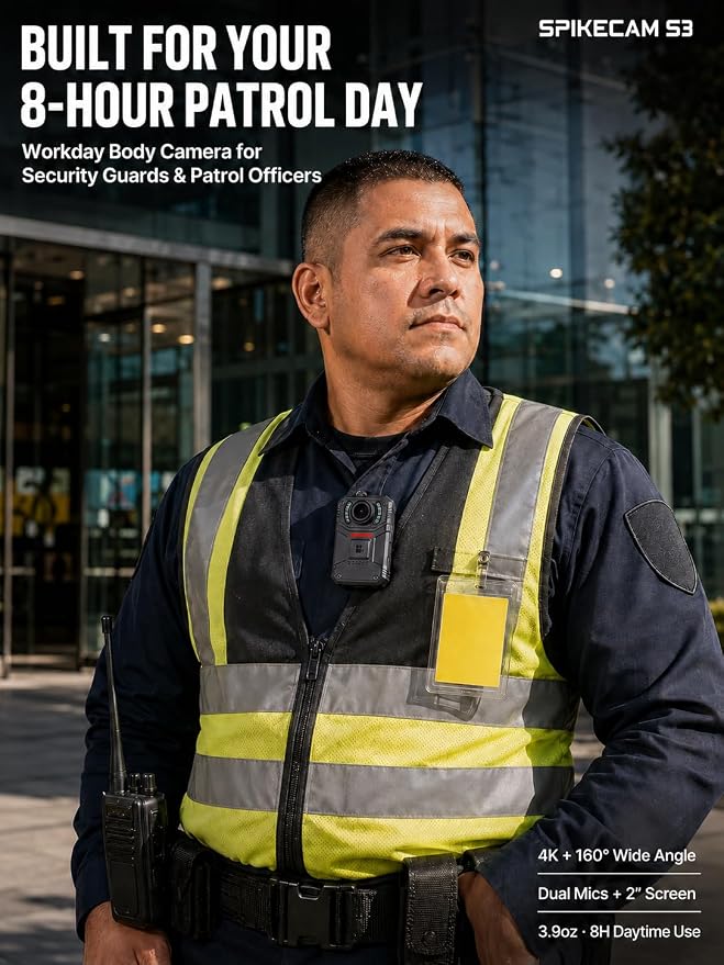 SPIKECAM S3 4K Body Camera - Image 2
