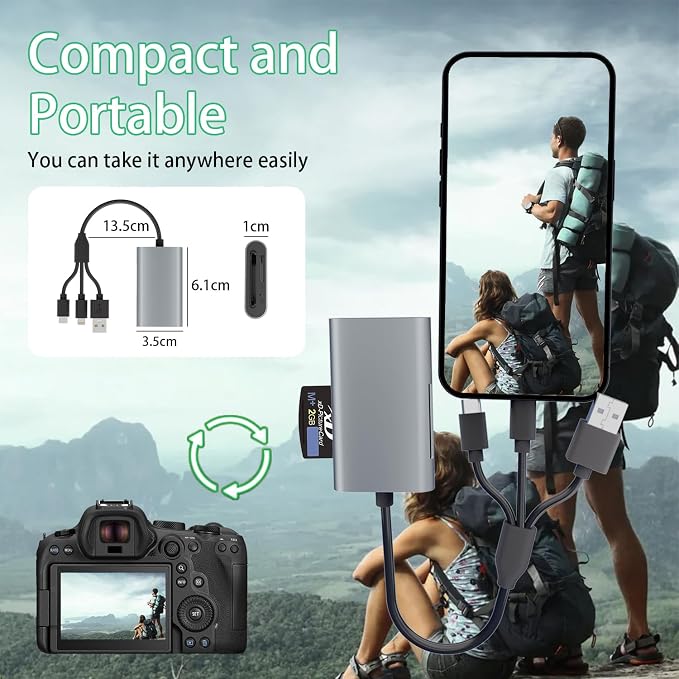 Memory Stick Pro Duo Adapter - 4 in 1 SD/TF/MS/XD Card Reader - Image 7
