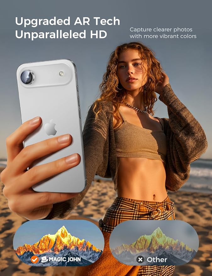 MAGIC JOHN for iPhone Air Camera Lens Protector 9H Aerospace Tempered Glass - Image 4