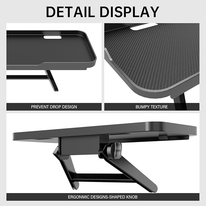CABTE Adjustable Steel TV Top Shelf, Floating TV Stand, Universal Monitor Shelf - Image 5