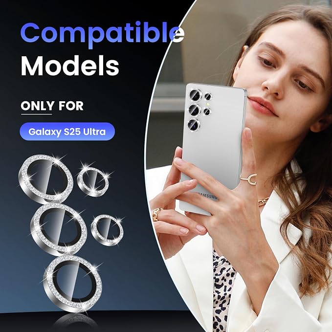 Tensea (3+2PCS Compatible with Samsung Galaxy S25 Ultra Camera Lens Protector - Image 2