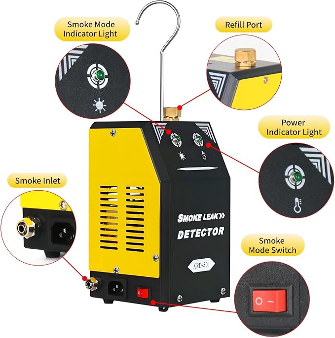 Automotive Smoke Machine with Built-in Air Pump & Compressor Motor – 12V DC - Image 4