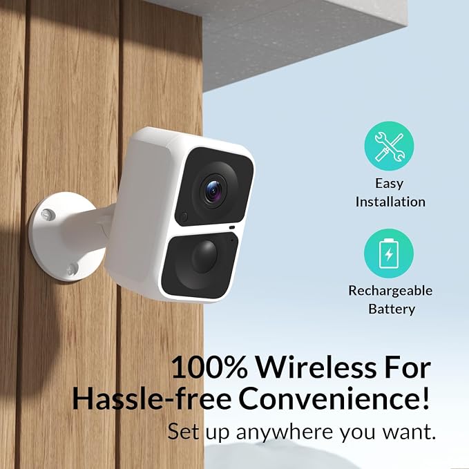Vicohome 2K Battery-Powered WiFi Security Camera, Outdoor/Indoor - Image 3