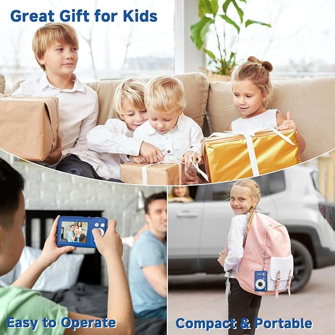 Digital Camera, 44MP Compact Camera, FHD 1080P Point and Shoot Digital Cameras - Image 7