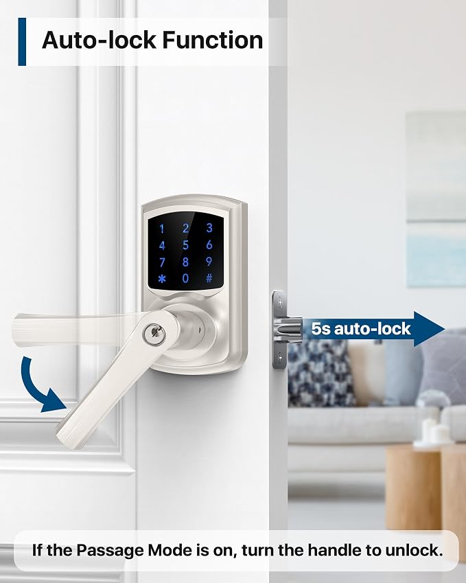 HIDALIFE Keyless Entry Door Lock, Keypad Door-Lock - Image 5