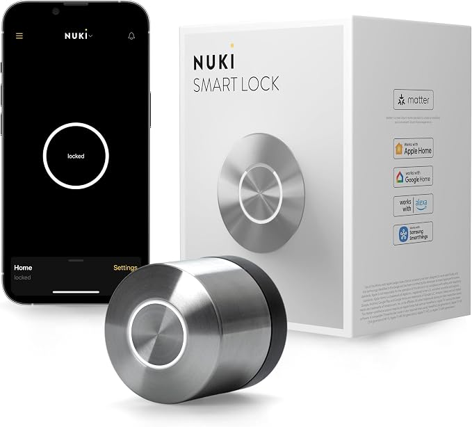 Nuki Smart Lock Keyless Entry WiFi Electronic Deadbolt by Home