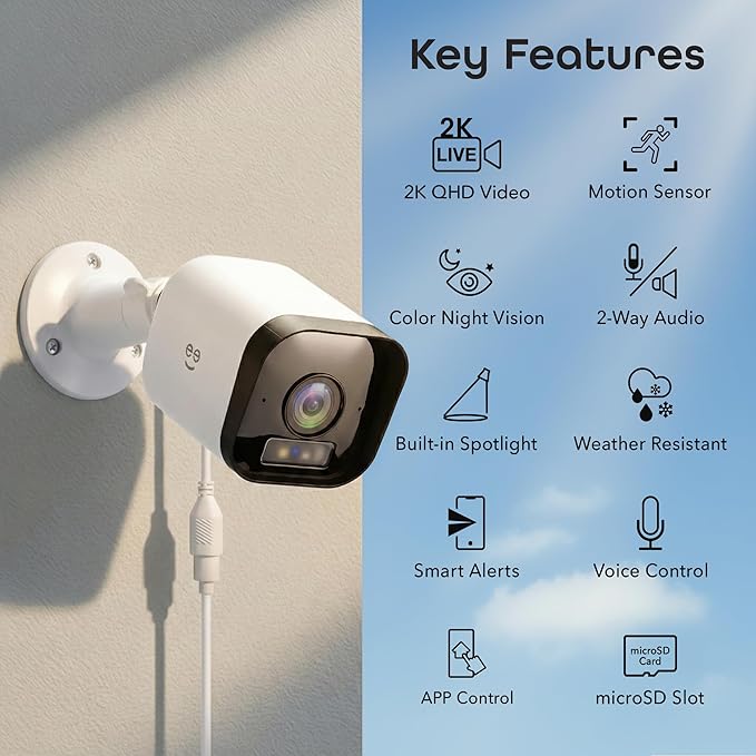 Geeni Hawk 3 4MP Smart Outdoor Security Camera 2-Pack – 2K Ultra HD WiFi - Image 2
