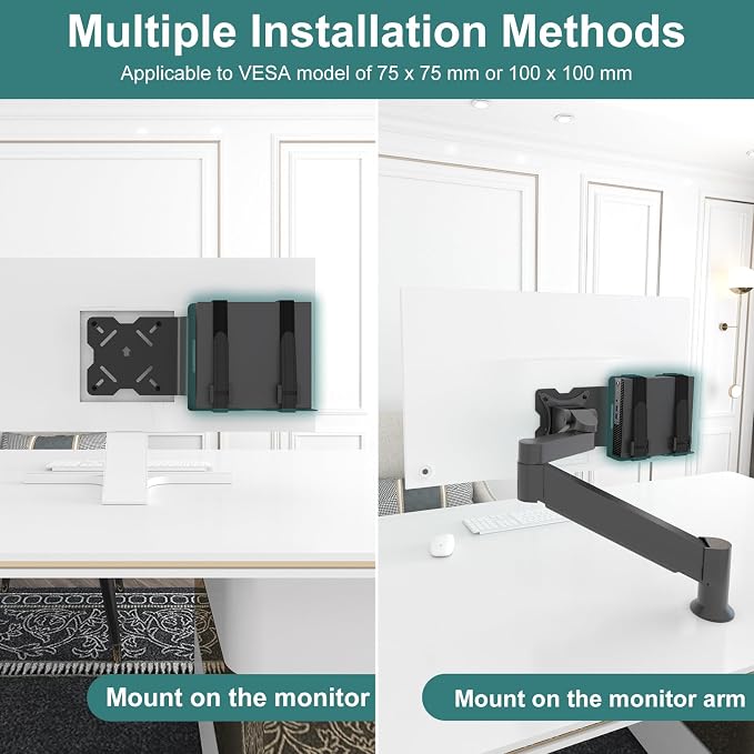 Universal Small Device VESA Mount can Connect VESA Arms, Adjustable Strap - Image 3