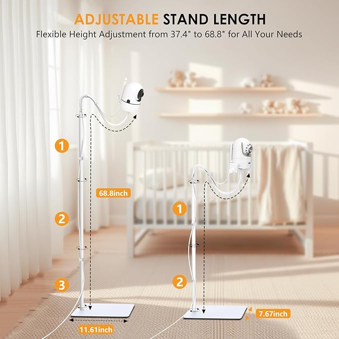 Baby Monitor Floor Stand Holder Compatible - Image 4