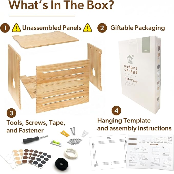 Wooden WiFi Router Storage Box - Image 4