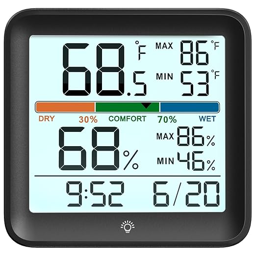 Indoor Thermometer Room Temperature Home Hygrometer Humidity Gauge, Accurate by MeesMeek