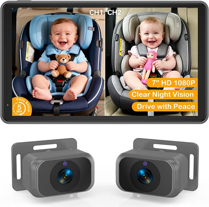Baby Car Camera for 2 Kids by Unknown