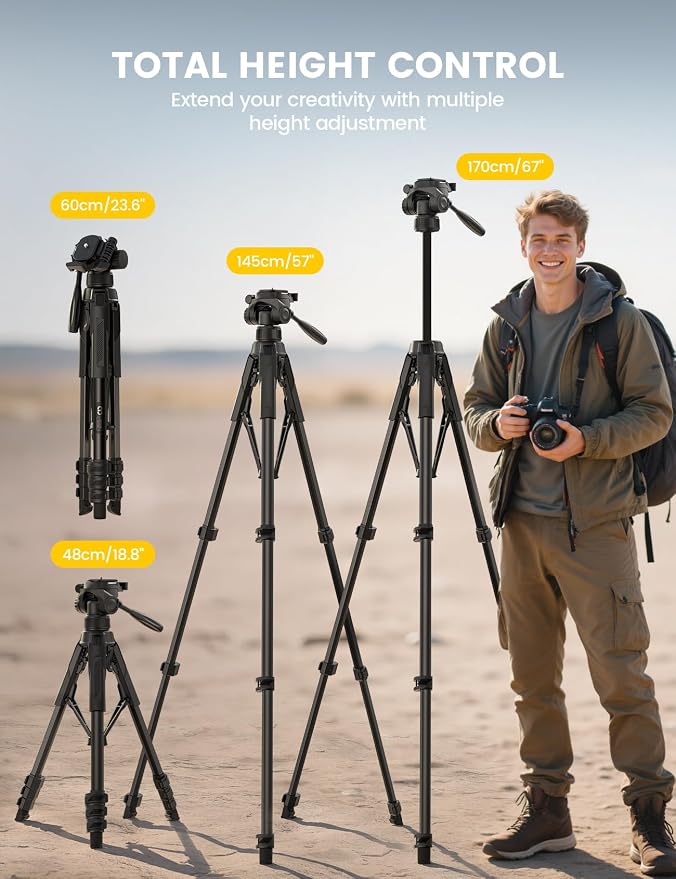 Lamicall Camera Tripod - Image 5