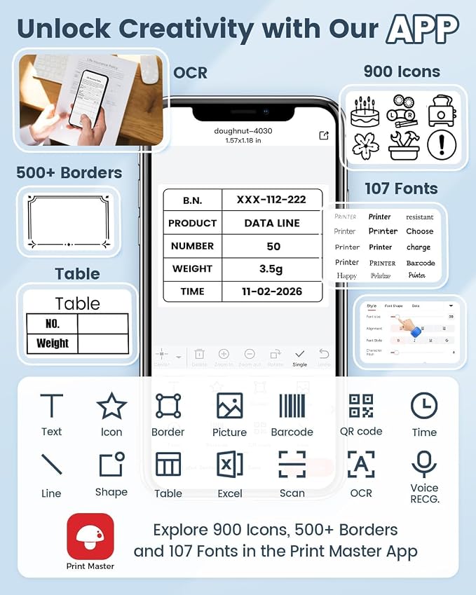 Phomemo M108 Label Maker Machine - Image 7
