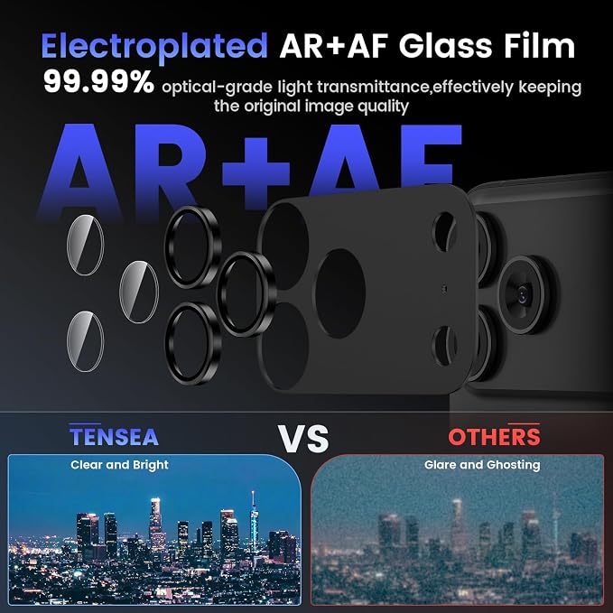 Tensea for iPhone 17 Pro Camera Lens Protector, Metal Aluminum Alloy Tempered - Image 3