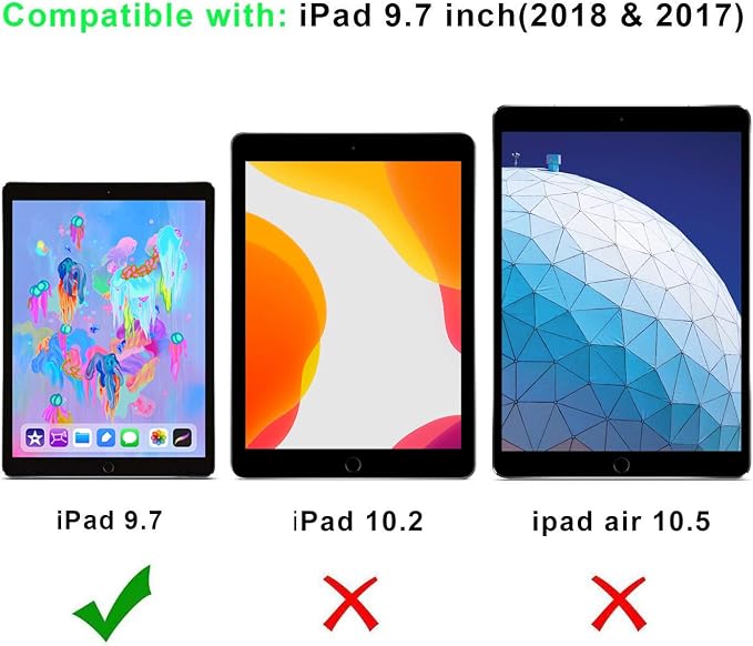 SPARIN 2 Pack Screen Protector for iPad 6th 5th Generation/iPad Air 2 9.7 inch - Image 6