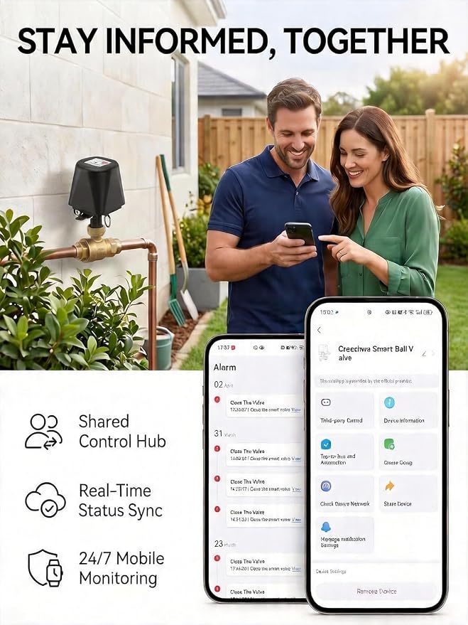 Smart WiFi Water Valve, Brass Motorized Ball Valve - Image 6