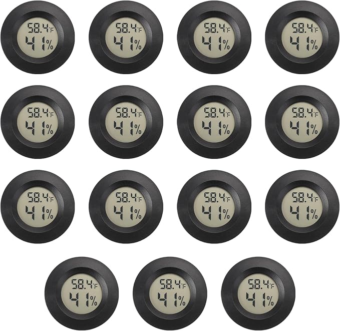 Mini Hygrometer Digital Thermometer Humidity Meter 15 Pack Hygrometer by SerundoAuto