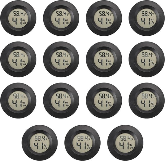 Mini Hygrometer Digital Thermometer Humidity Meter 15 Pack Hygrometer by SerundoAuto