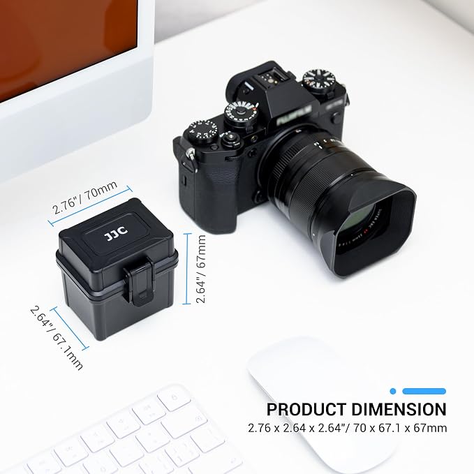 JJC Portable Camera Battery Memory Card Case, Battery Holder Organizer Box - Image 5