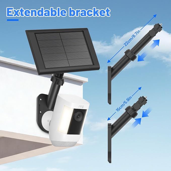Universal 2-in-1 Wall Mount for Solar Panel & Camera-Compatible - Image 5