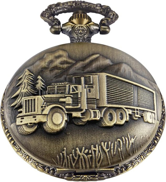 Men's Pocket Watch, Arabic Digital Dial Pocket Watches by Whodoit