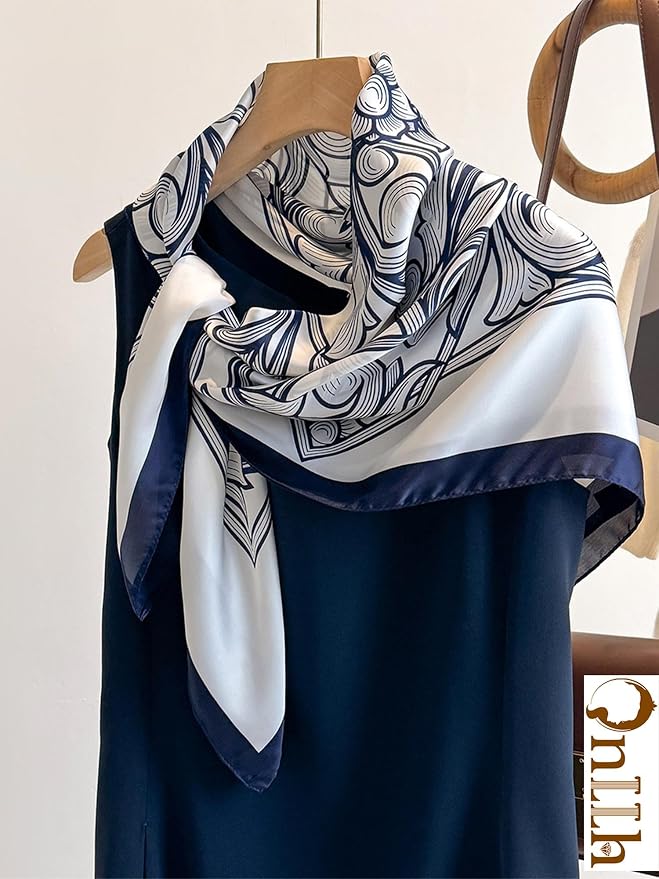 Silky Scarf for Women Lightweight Satin Bandanas Neck Hair Wrap For Sleeping - Image 3