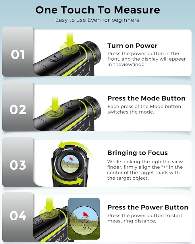 FOSSIBOT Range Finder Golf Rangefinder - Image 8