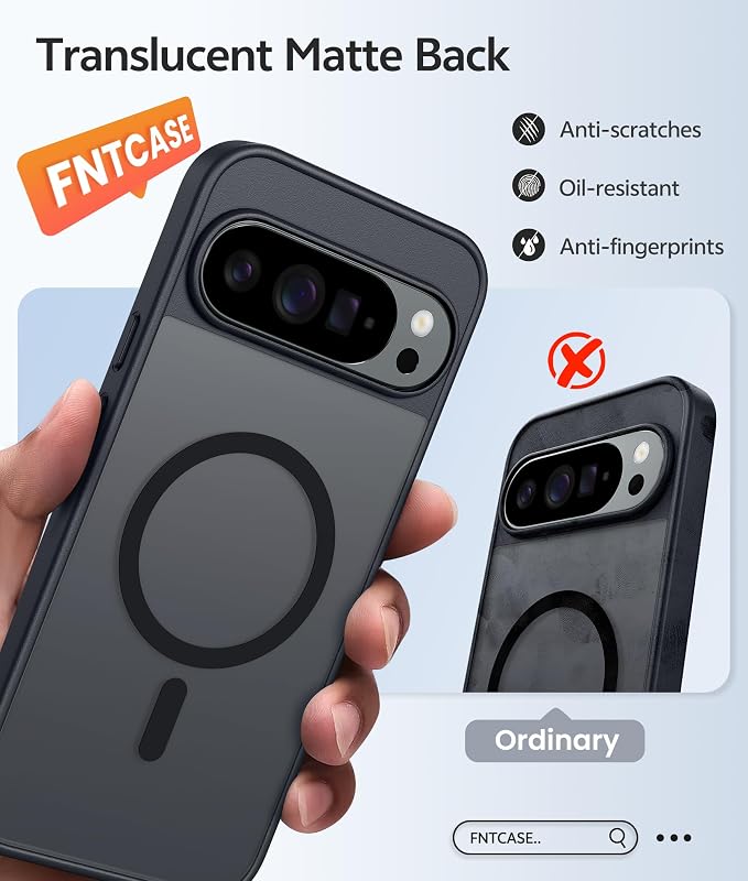 FNTCASE for Google Pixel 10 Pro Case: for Pixel 10 Case Translucent Matte Cases - Image 6